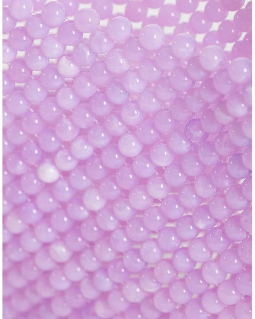 Pochette Con Manico E Perline di ASOS in Purple