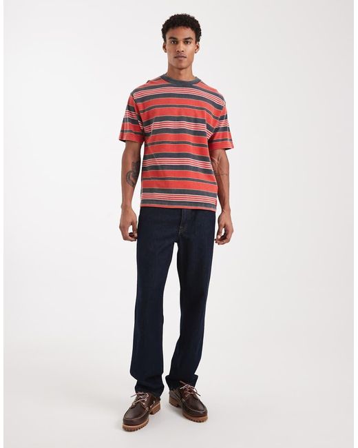 Vans Red Pique Stripe Knit for men