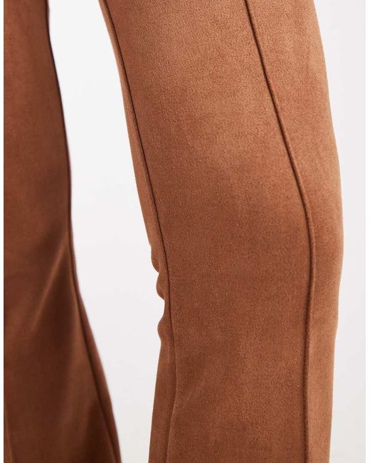 Miss Selfridge Orange Suedette Flare