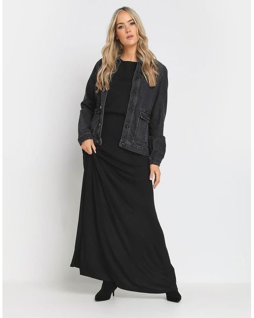 Long Tall Sally Black Fit & Flare Maxi Skirt