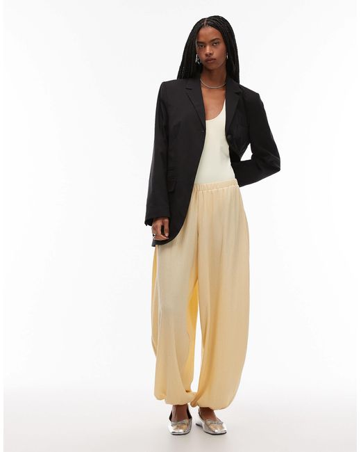 ASOS Gray Co-ord Textured Balloon Trouser