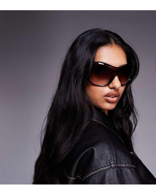Kaiia Black Exclusive Oversized Sunglasses