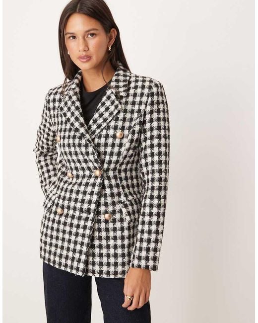 NARRATED Black Double Breasted Blazer