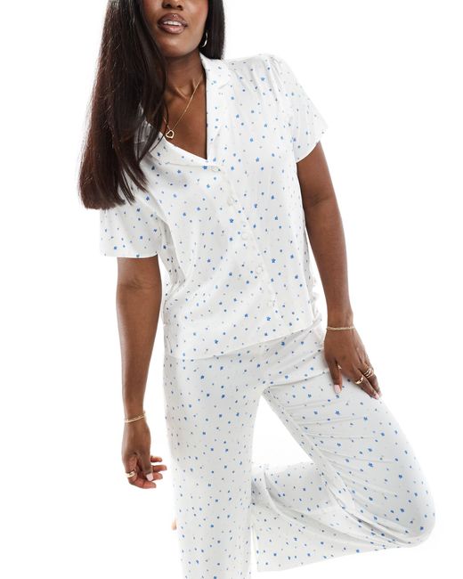 Boux Avenue White Mix & Match Ditsy Floral Pyjama Trousers