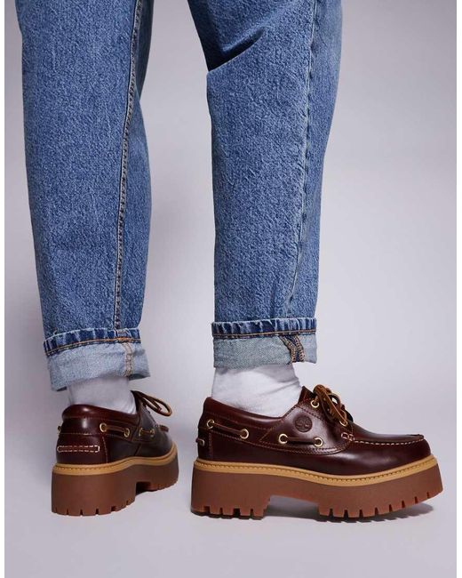 Timberland Blue Stone Street Platform Boat Shoes