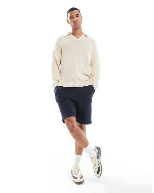 Short molletonné coupe ample Jack & Jones pour homme en coloris White