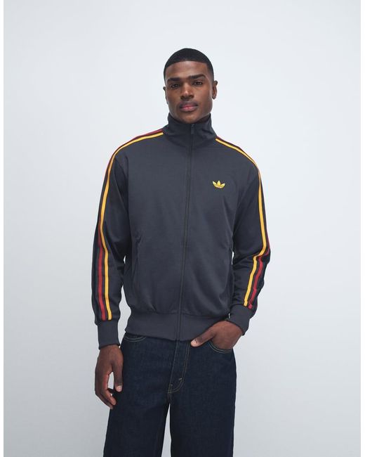 Adidas Originals Gray Firebird Track Top for men