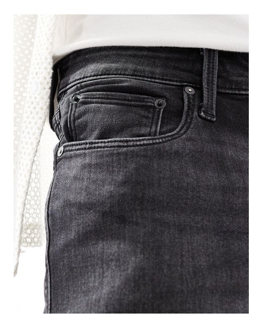 Jog - pantaloncini di jeans slavato di Jack & Jones in White da Uomo