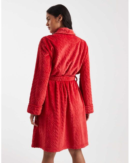 Ralph Lauren Red Shawl Collar Robe
