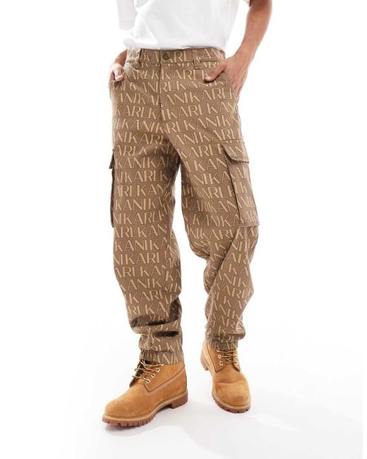 Pantalones Cargo Claro De (Parte De Un Conjunto)- Neutro Karlkani de hombre de color Natural