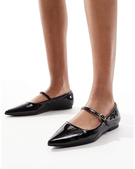 River Island Brown Pointed Ballet Flat
