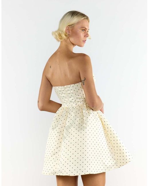 Collective The Label White Bandeau Boned Mini Dress