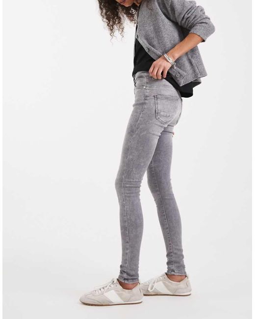 ONLY Gray Push Up Skinny Jeans