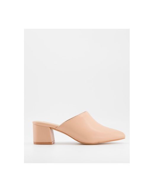 mid block heel mules
