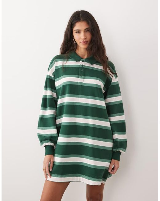 ASOS Green Polo Rugby Mini Dress