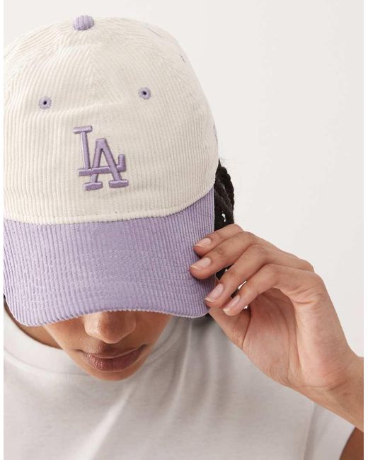 KTZ Multicolor Womens La Dodgers 9twenty Cord Contrast Peak Cap