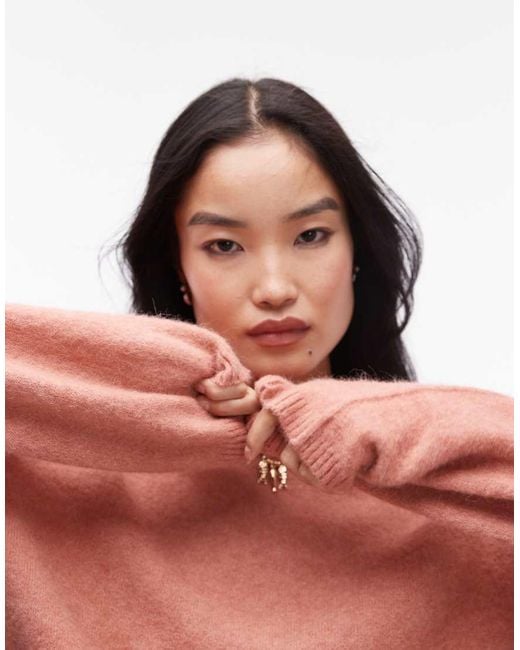& Other Stories Pluizige Gebreide Sweater Van Alpaca- En Wolmix in het Brown
