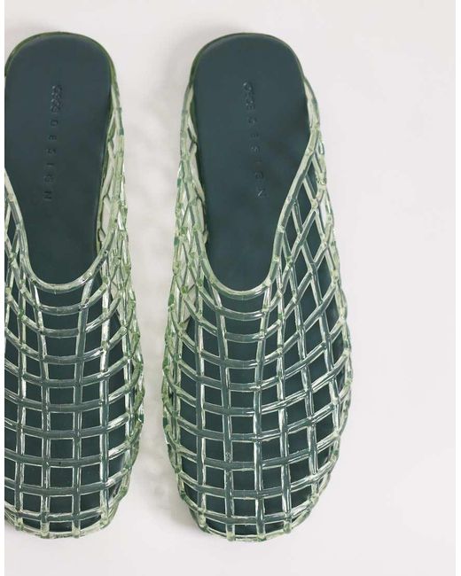 ASOS Green Lennox Jelly Mules
