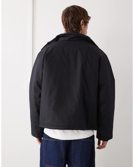 Weekday Black Utility Padded Jacket for men