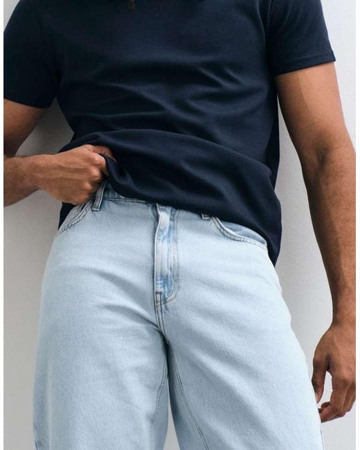 ASOS Blue Straight Leg Jeans for men