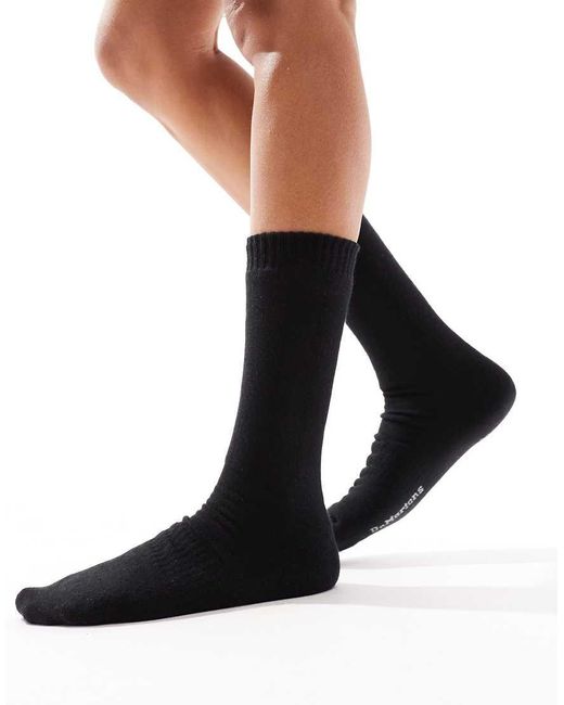 Dr. Martens Black Double Doc Socks for men