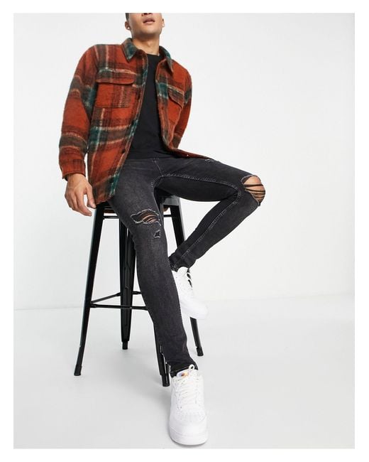 topman mens black jeans