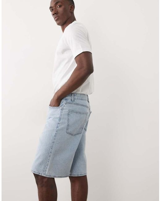 Only & Sons Blue Jorts for men