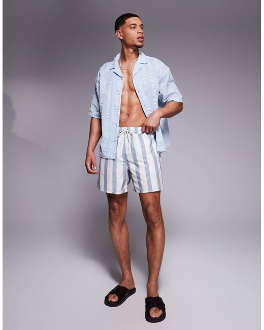 ASOS Blue Swim Shorts for men