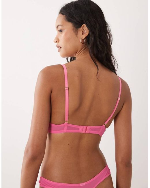 Ann Summers Orange Sexy Lace Ombre Padded Plunge Bra