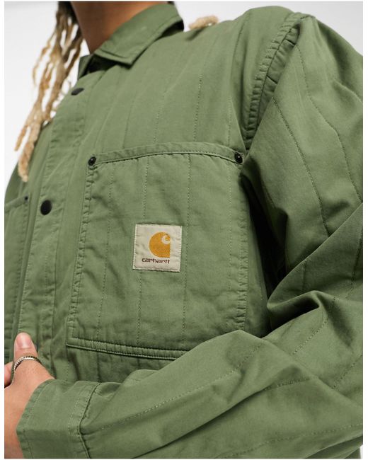 Carhartt Skyler - Doorgestikt Overshirt in het Green voor heren