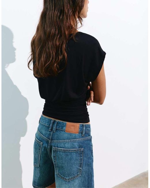 Pull&Bear Blue Asymmetric Top