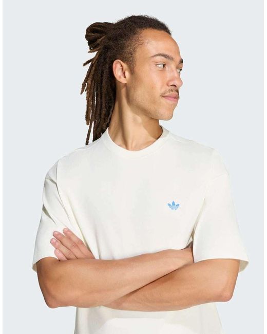 Adidas Originals Blue Napoli Gfx Tee for men