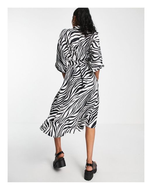 topshop animal print shirt dress
