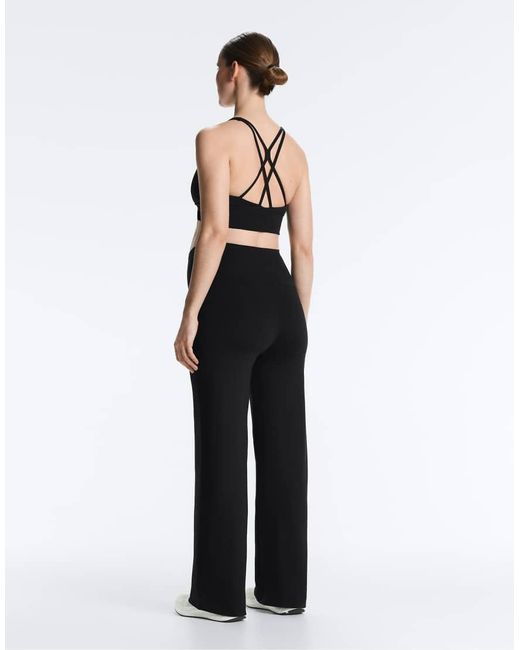 Oysho White Maternity Comfortlux Straight-Leg Trousers