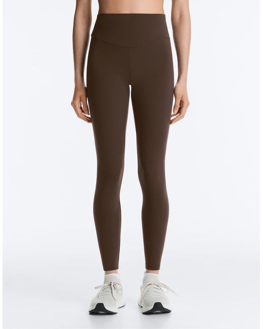 Oysho White Comfortlux High-rise Ankle-length leggings