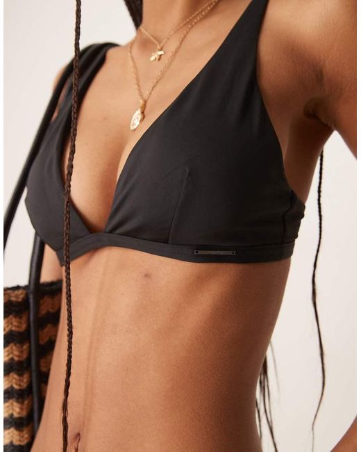 Calvin Klein Black Triangle Bikini Top