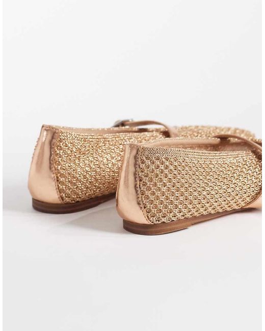 Steve Madden White Gayla Woven Ballet Flats