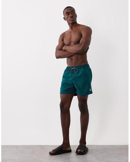 Paul Smith Blue Zebra Logo Swimwear Shorts for men