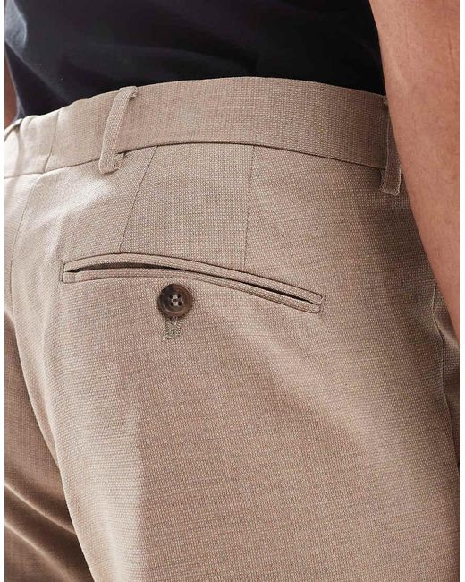 SELECTED Natural Wool Blend Slim Fit Trousers for men