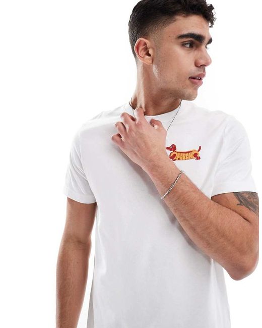 Farah White Devon T-shirt for men