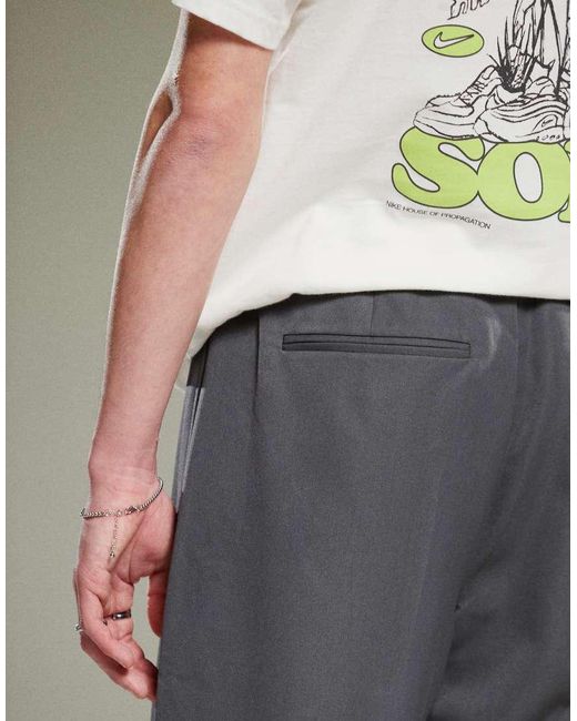 ASOS Multicolor Pull On Smart Wide Leg Pants for men