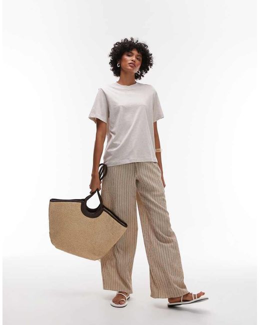 & Other Stories Natural Relaxed Short Sleeve T-shirt