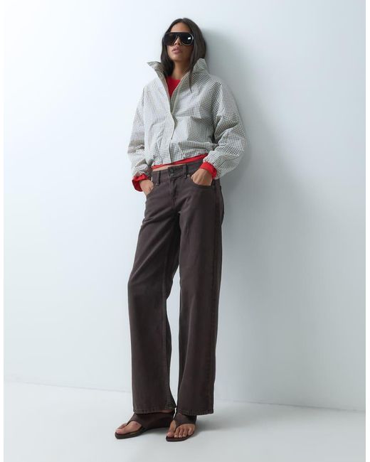 Jeans Ampi A Vita Super Bassa Scuro di Levi's in Multicolor