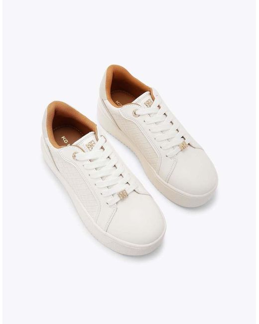 KG by Kurt Geiger Natural Lighter Weave Trainers