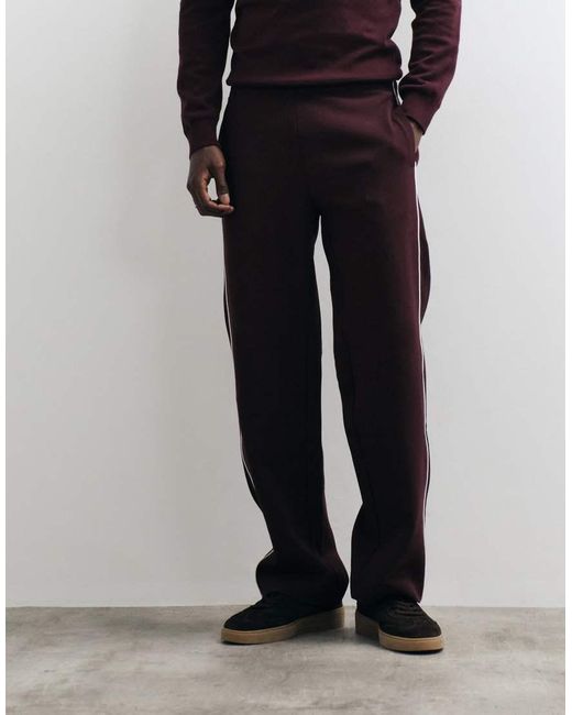 Lacoste White Tennis Heritage Piped Sweatpants for men