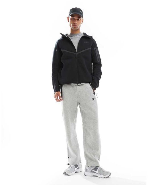 Nike Tech Fleece Hoodie Met Rits in het Black voor heren