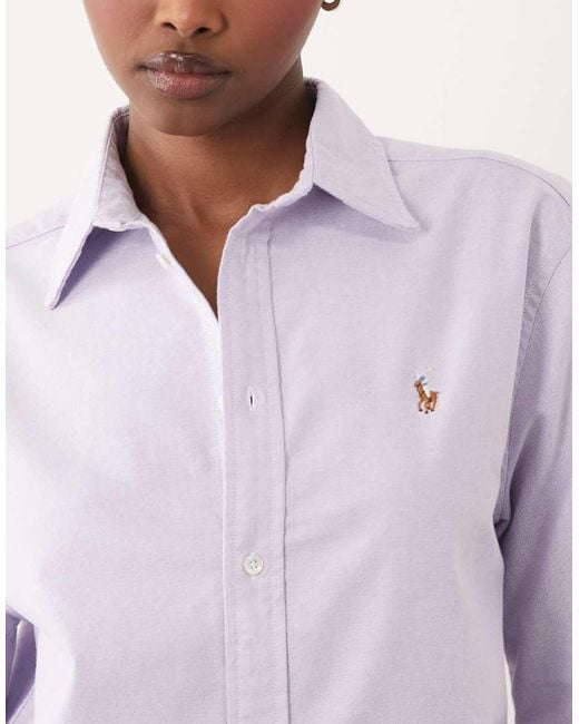 Polo Ralph Lauren Natural Icon Logo Classic Fit Oxford Shirt