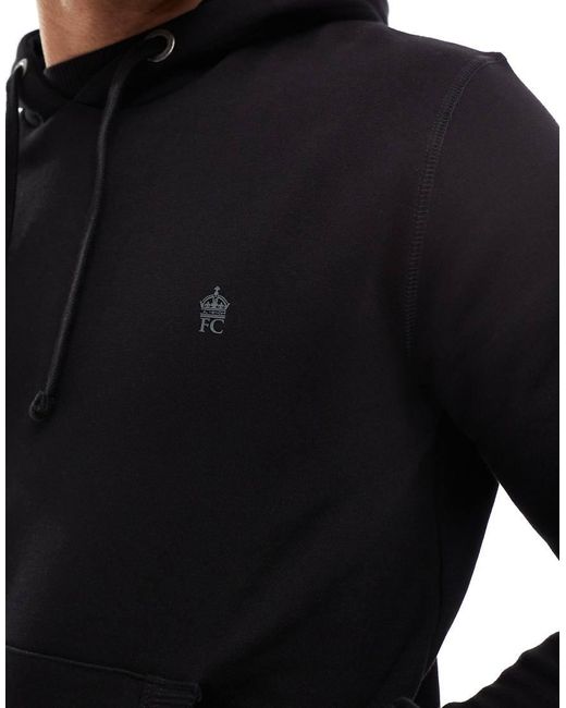 French Connection Black French Connection Classic Hoodie for men