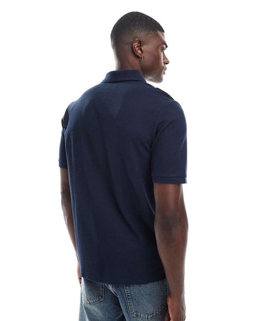 Jack & Jones Blue Zip Polo for men