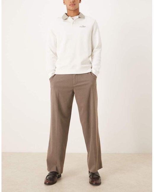 Abercrombie & Fitch Natural Smart baggy Trouser for men